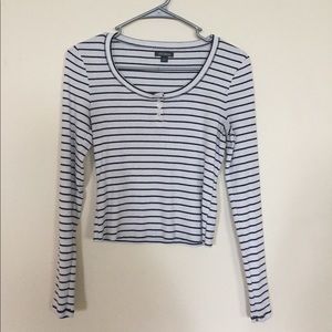 Wild Fable Striped Crop Top